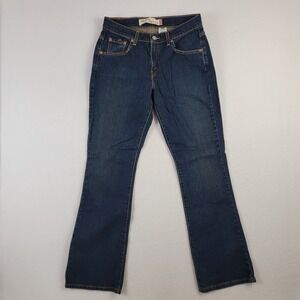 Levi's Nouveau 515 Bootcut Jeans Womens 8M Blue Denim Stretch 5-Pockets Mid-Rise